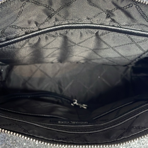 MICHAEL KORS Charlotte Large Leather Top-Zip Tote Black - Picture 9 of 11